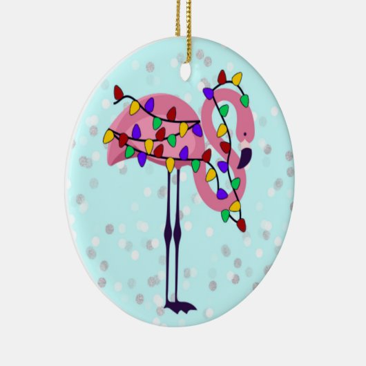 Fa La La Mingo Flamingo Ornament (Rechts)