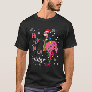 Fa La La Mingo Santa Hat Kerstmis T-shirt