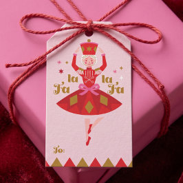 Fa La La Notenkraker Ballet Roze Meisjesachtig Ker Cadeaulabel