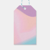 Fa La La | Pastel Gradient & Gouden Kerstmis Cadeaulabel (Achterkant)