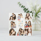 Fa La La | Pastel kleuren | Vakantiefoto's Collage Kaart (Staand voorkant)