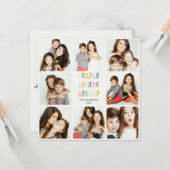 Fa La La | Pastel kleuren | Vakantiefoto's Collage Kaart (Voorkant / Achterkant in situ)