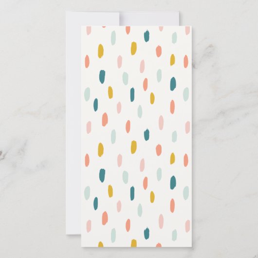 Fa La La | Pastelkleuren | Kerstkaarten Kaart (Achterkant)