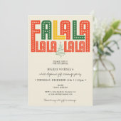 Fa La La Red Vakantie Cocktail White Elephant Part Kaart (Staand voorkant)