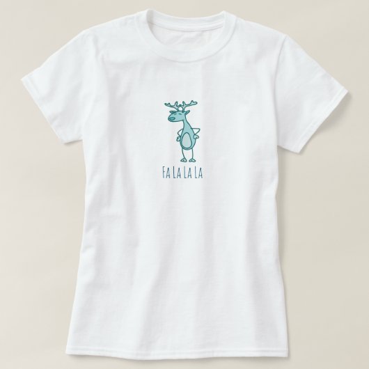 Fa La La Rendier Basic TShirt (Design voorkant)