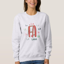 Fa La La Schattige Vrouwen Kerst Hoodie