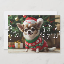 Fa La La Singing Chihuahua gepersonaliseerd