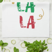 Fa La La song Kerstmis Theedoek (Gevouwen)