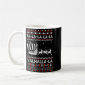 Fa La La Valhalla Viking Ship Christmas Xmas Ugly  Koffiemok (Links)