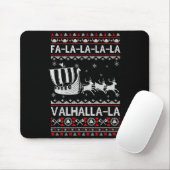 Fa La La Valhalla Viking Ship Christmas Xmas Ugly  Muismat (Met muis)