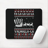 Fa La La Valhalla Viking Ship Christmas Xmas Ugly  Muismat (Met muis)