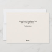 FA LA LABRADOR HOND RODE VRACHTWAGEN HARIG KERSTFE FEESTDAGENKAART (Achterkant)