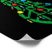 Fa La Lacrosse Funny Christmas Lax Player Goalie T Poster (Hoek)