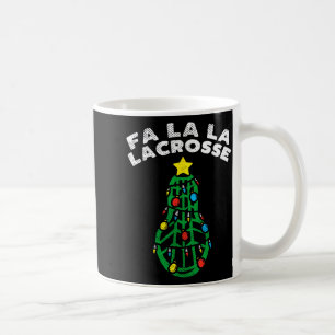 Fa La Lacrosse Grappige Kerst Lax Speler Doelman T Koffiemok