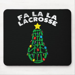 Fa La Lacrosse Grappige Kerst Lax Speler Goalie T Muismat