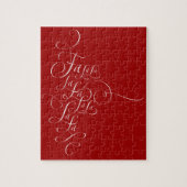 Fa la lala - kerstcadeautjes - Dek de hal Legpuzzel (Verticaal)