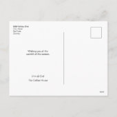 Fa la latte Funny Cafe business Holiday Card Feestdagenkaart (Achterkant)