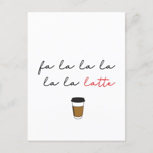 Fa la latte local Cafe business Holiday Kaart