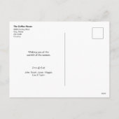 Fa la latte local Cafe business Holiday Kaart (Achterkant)