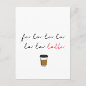 Fa la latte local Cafe business Holiday Kaart (Voorkant)