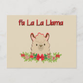 Fa La Llama Briefkaart (Voorkant)