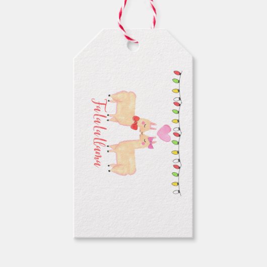Fa la Llama Cadeaulabel (Voorkant)