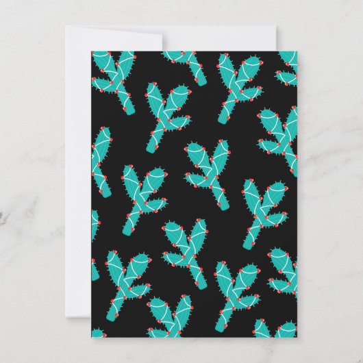 Fa la Llama Feliz Navidad Holiday Party Feestdagenkaart (Achterkant)