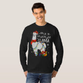 Fa La Llama Funny Kerstmis T-shirt (Voorkant volledig)
