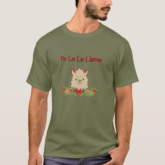 Fa La Llama Holiday T-shirt (Voorkant)