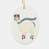 Fa La Llama La Kersta Keramisch Ornament (Achterkant)
