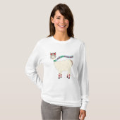 Fa La Llama La Kerstdesign T-shirt (Voorkant volledig)
