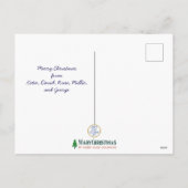 Fa La Llama Schattigee gepersonaliseerde dierlijke Feestdagenkaart (Achterkant)