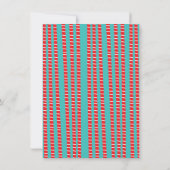 Fa la Llama Ugly kerstSweater Party Kaart (Achterkant)