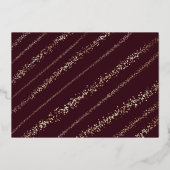 Fa La Magical Gold Christmas Carol Two Photo Folie Feestdagenkaart (Achterkant)