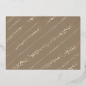 Fa La Magical Gold Christmas Carol Two Photo Folie Feestdagenkaart (Achterkant)