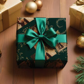 Fa La Magical Gold Kerstfotocollage Inpakpapier Vel