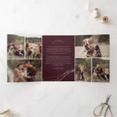 Fa La Magische Kerst Carol Fotogalerij Drieluik Wenskaart (Binnen)