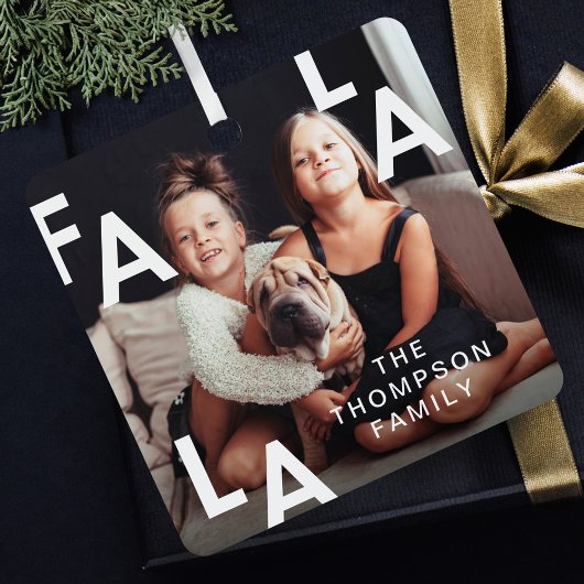 FA LA Modern Minimal Typografie Metalen Ornament