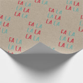 FA LA | Moderne minimale kraft Cadeaupapier (Hoek)