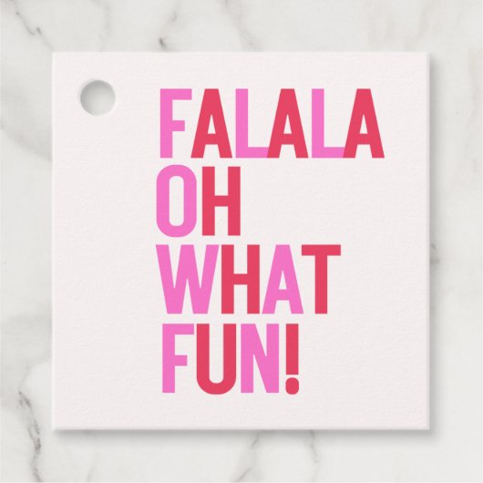 FA LA OH WAT LEUK BEDANKJES LABELS (Voorkant)