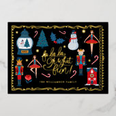 Fa La Oh, wat vun kerstbont. Folie Feestdagenkaart (Voorkant)