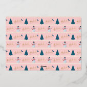 Fa La Oh, wat vun kerstbont. Folie Feestdagenkaart (Achterkant)