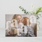 Fa la Overlay Typografie 'Foto Kerstmis Feestdagenkaart (Staand voorkant)