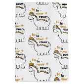 Fa La Rawr Rawr Dinosaur Medium Cadeauzakje (Voorkant)