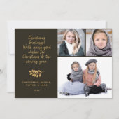 Fa la Rustieke Vakantie 4 Foto Collage Flat Kaart (Achterkant)