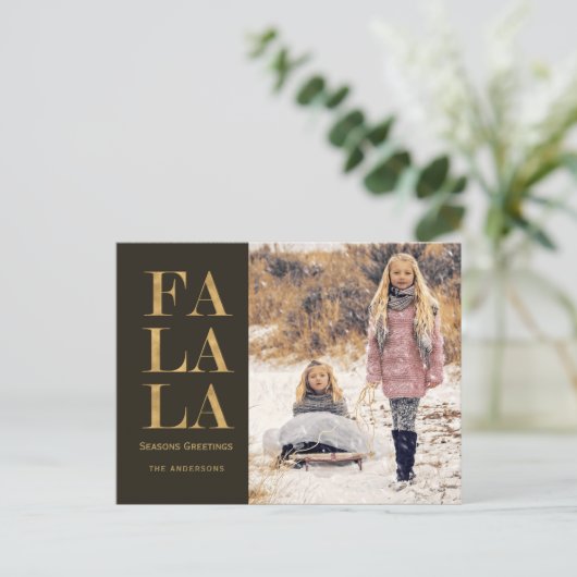 Fa la rustieke vakantie foto Briefkaart (Staand voorkant)