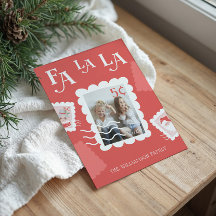 Fa La Santa Claus kerstpostzegelfoto