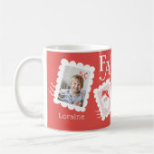 Fa La Santa Claus kerstpostzegelfoto Koffiemok (Links)