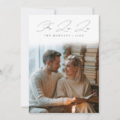 Fa La Script Gezellig Bookish Paar Vakantie Kaart (Voorkant)