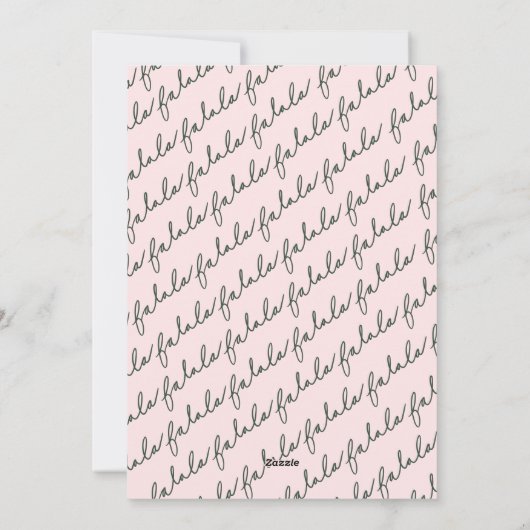 Fa La Sneeuw Engel Bos Dieren Leuke Winter Feestdagenkaart (Achterkant)